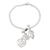 Multi gemstone charm bracelet, 'Nature's Love Song' - Handcrafted Silver 925 Gemstone Nature Theme Charm Bracelet (image 2a) thumbail
