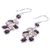 Garnet and citrine dangle earrings, 'Garnet Beauty' - Garnet and Citrine Dangle Earrings 30 Carat from India (image 2b) thumbail