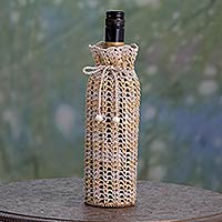 Crocheted wine bottle holder Precious Gift India