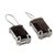 Smoky quartz dangle earrings, 'Smoky Chic' - Artisan Crafted Smoky Quartz Earrings from India (image 2b) thumbail