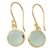 Vermeil chalcedony dangle earrings, 'Elite Discretion' - Gold Vermeil Earrings from India with Chalcedony (image 2a) thumbail