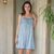 Viscose sundress, 'Powder Blue Morning' - 100% Viscose Sundress in Powder Blue from India thumbail