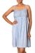 Viscose sundress, 'Powder Blue Morning' - 100% Viscose Sundress in Powder Blue from India (image 2a) thumbail
