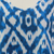 Cotton tank top, 'Abstract Blues' - Women's Blue and White Cotton High Low Tank Top from India (image 2e) thumbail