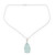 Chalcedony pendant necklace, 'Aqua Droplet' - Chalcedony and Sterling Silver Handmade Pendant Necklace (image 2a) thumbail