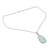 Chalcedony pendant necklace, 'Aqua Droplet' - Chalcedony and Sterling Silver Handmade Pendant Necklace (image 2b) thumbail