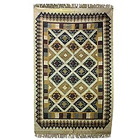 Jute area rug Morning Muse 5x7 India