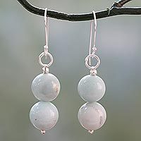Amazonite dangle earrings,