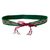 Beaded cotton tie belt, 'Emerald Glamour' - Embroidered Cotton Tie Belt with Hand Beaded Tassels (image 2a) thumbail