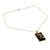 Gold vermeil onyx pendant necklace, 'Forever You in Black' - Black Onyx and Gold Vermeil Necklace with Cubic Zirconia (image 2b) thumbail