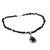 Onyx pendant necklace, 'Queen of the Night' - Mughal Inspired Black Onyx Necklace in Sterling Silver (image 2a) thumbail