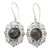 Labradorite and blue topaz dangle earrings, 'Royal Consort' - Artisan Earrings with Labradorite and Blue Topaz in Silver (image 2a) thumbail