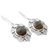 Labradorite and blue topaz dangle earrings, 'Royal Consort' - Artisan Earrings with Labradorite and Blue Topaz in Silver (image 2b) thumbail