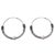 Sterling silver hoop earrings, 'Ancient Mughal' - Indian Endless Hoop Style Earrings in 925 Sterling Silver (image 2a) thumbail