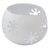 Iron tealight holders, 'Tawang Snowflakes' (set of 4) - Set of 4 White Iron Snowflake Tealight Candleholders (image 2b) thumbail