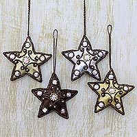 Ornaments Royal Star set of 4 India