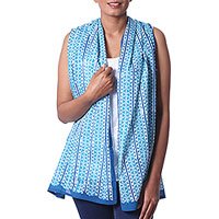 Cotton batik scarf,