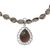 Smoky quartz pendant necklace, 'Princess Mist' - Smoky Quartz Pendant Necklace with Silver and Crystal Quartz (image 2a) thumbail