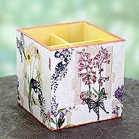 Decoupage organizer,