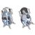 Blue topaz button earrings, 'Crystal Turtle' - Artisan Jewelry Earrings Sterling Silver and Blue Topaz (image 2a) thumbail