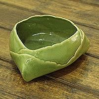 Ceramic bowl Daab Bati 4.7 inch India