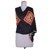Hand painted silk shawl,
