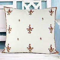 Wool cushion cover Paisley Blooms India