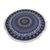 Cotton beach roundie, 'Beauty of Nature Mandala' - Indian Cotton Mandala Roundie with Elephant Design (image 2a) thumbail
