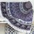 Cotton beach roundie, 'Beauty of Nature Mandala' - Indian Cotton Mandala Roundie with Elephant Design (image 2b) thumbail