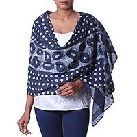 Cotton batik shawl,