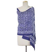 Cotton batik shawl,