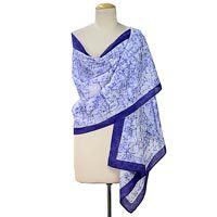 Cotton batik shawl,