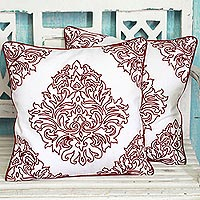 Cotton cushion covers Abstract Beauty pair India