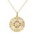 Gold plated blue topaz and amethyst pendant necklace, 'Golden Vines' - Amethyst Blue Topaz Cubic Zirconia Gold Plated Necklace (image 2a) thumbail