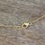 Gold plated blue topaz and amethyst pendant necklace, 'Golden Vines' - Amethyst Blue Topaz Cubic Zirconia Gold Plated Necklace (image 2c) thumbail