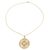 Gold plated blue topaz and amethyst pendant necklace, 'Golden Vines' - Amethyst Blue Topaz Cubic Zirconia Gold Plated Necklace (image 2e) thumbail