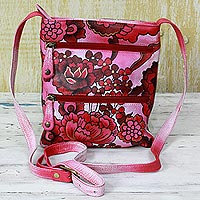 Leather sling bag Pink Sweetness India