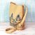 Cotton shoulder bag, 'Beige Delight' - Cotton Shoulder Bag Beige Floral Motifs from India (image 2c) thumbail