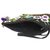 Cotton wristlet handbag, 'Garden View' - Rayon Embroidered Cotton Wristlet Floral Birds from India (image 2d) thumbail