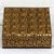 Wood decorative box, 'Leafy Gold' - Hand Painted Decorative Box in Gold Tone from India thumbail