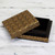 Wood decorative box, 'Leafy Gold' - Hand Painted Decorative Box in Gold Tone from India (image 2b) thumbail