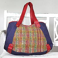 Cotton tote handbag Sunset Cruise India