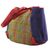 Cotton tote handbag, 'Sunset Cruise' - Leather Accent Multicolored Cotton Tote Handbag (image 2b) thumbail