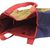 Cotton tote handbag, 'Sunset Cruise' - Leather Accent Multicolored Cotton Tote Handbag (image 2c) thumbail