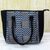 Batik cotton tote handbag, 'Azure Zigzag' - 100% Cotton Batik Tote Handbag in Azure from India thumbail