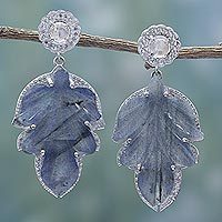 Labradorite dangle earrings,