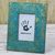 Aluminum repousse photo frame, 'Tropical Blossom' (4x6) - Hand Crafted Embossed Metal Floral Motif Photo Frame (4x6) thumbail