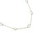 Gold plated chalcedony station necklace, 'Skyward Charm' - Gold Plated Chalcedony Station Necklace from India (image 2e) thumbail