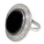 Onyx cocktail ring, 'Entrancing Magic' - Sterling Silver and Onyx Cocktail Ring from India (image 2e) thumbail