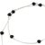 Onyx station necklace, 'True Romance' - Black Onyx and Sterling Silver Station Necklace with Hearts (image 2e) thumbail